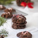 double chocolate peppermint cookie wrapped