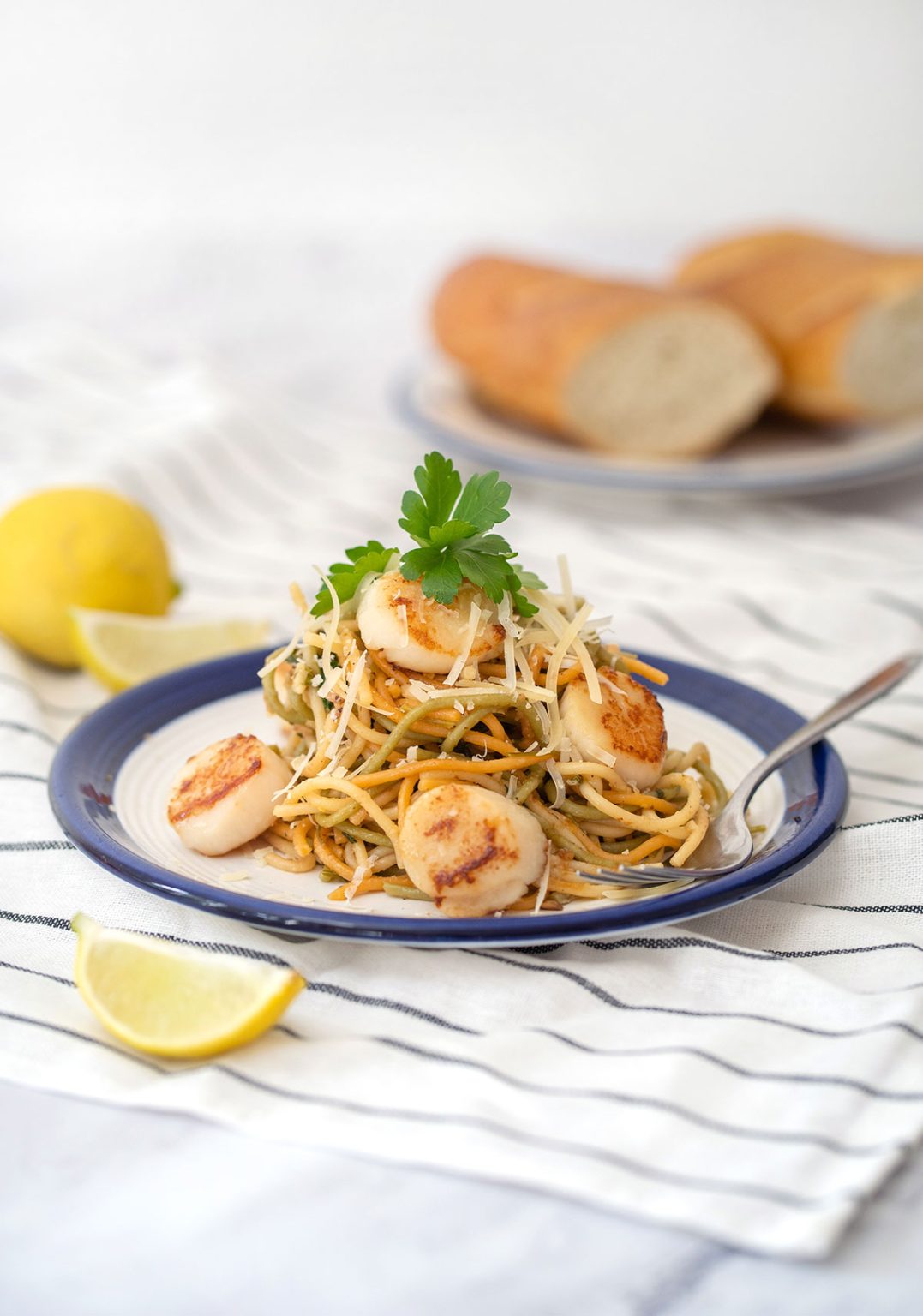 Lemon Garlic Scallop Pasta Obsessive Cooking Disorder