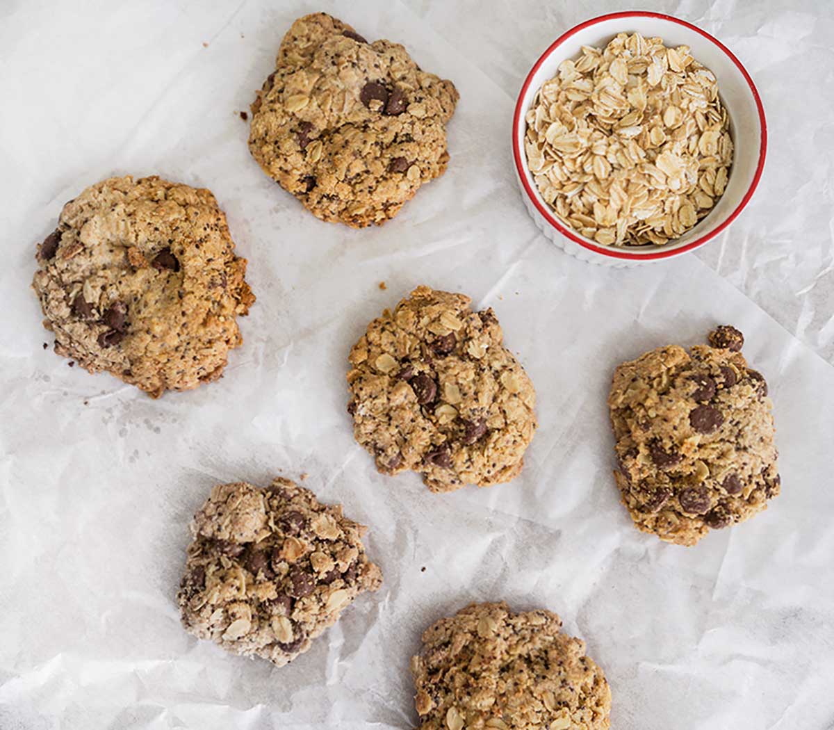 lactation chocolate chip oatmeal cookie