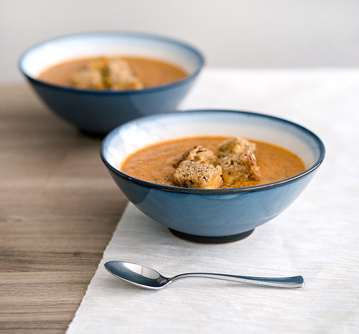 creamy tomato basil soup grilled cheese croutons