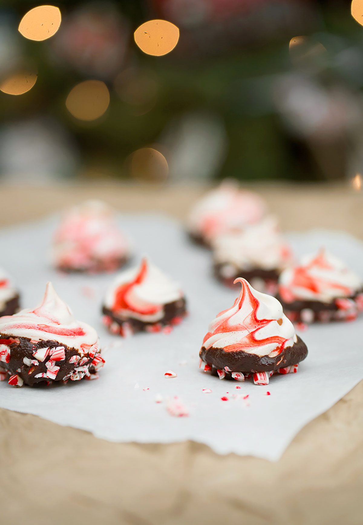peppermint merengue holiday cookie