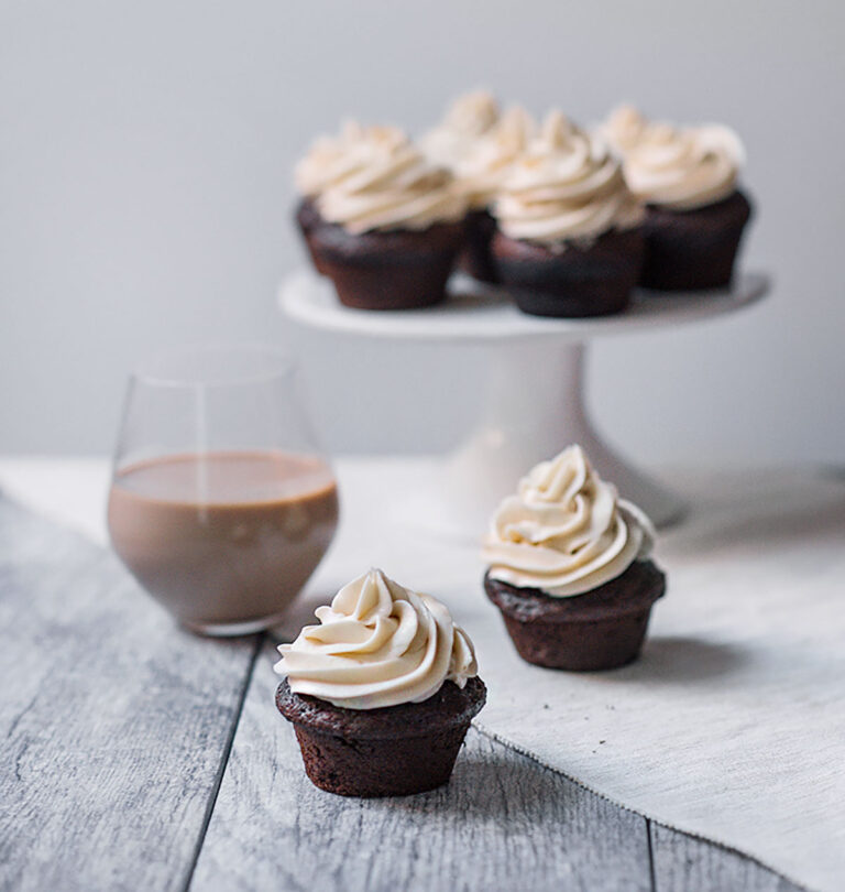 Bailey’s Chocolate Cupcake with Bailey’s Buttercream Frosting